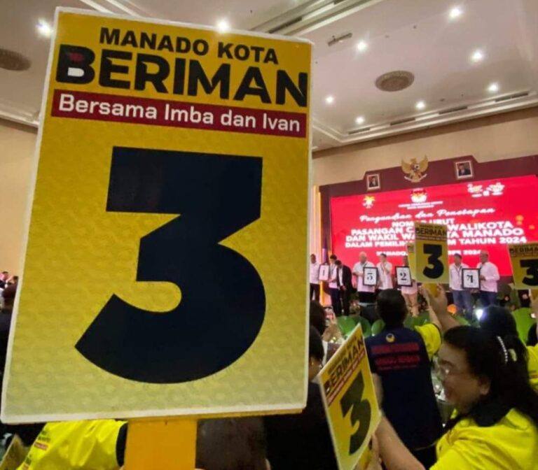 Nomor Urut 3 Jadi Andalan Paslon Imba-Ivan, Warga Manado Sebut Angka Kemenangan di Pilkada 2024